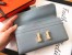 Hermes Blue Lin Epsom Constance Long Wallet