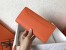 Hermes Orange Epsom Constance Long Wallet