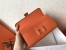 Hermes Orange Epsom Constance Long Wallet