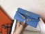 Hermes Kelly Classic Long Wallet In Blue Jean Epsom Leather