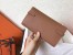 Hermes Kelly Classic Long Wallet In Brown Epsom Leather