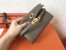 Hermes Kelly Classic Long Wallet In Taupe Epsom Leather