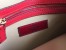 Valentino Rockstud Medium Clutch In Red Calfskin 