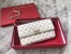 Valentino Rockstud Spike Chain Clutch In White Lambskin