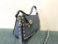 Valentino Rockstud Small Crossbody Bag In Blue Grained Calfskin