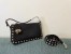 Valentino Rockstud Small Crossbody Bag In Black Grained Calfskin