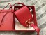 Valentino Small Vring Crossbody Bag In Red Goatskin