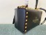 Valentino Rockstud Alcove Box Bag In Black Calfskin