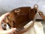 Valentino Mini Rockstud Hobo Bag In Brown Grained Leather