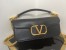 Valentino Loco Large Shoulder Bag In Black Calfskin