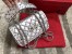 Valentino Rockstud Spike Small Bag In Silver Metallic Lambskin