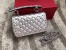 Valentino Rockstud Spike Small Bag In Silver Metallic Lambskin