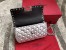 Valentino Rockstud Spike Small Bag In Silver Metallic Lambskin