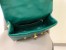 Valentino Roman Stud Chain Bag In Green Lambskin