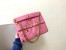 Valentino Roman Stud Chain Bag In Pink Lambskin