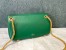 Valentino Stud Sign Shoulder Bag In Green Nappa Leather