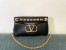 Valentino Stud Sign Shoulder Bag In Black Nappa Leather