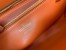 Valentino Stud Sign Shoulder Bag In Orange Nappa Leather