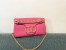 Valentino Stud Sign Shoulder Bag In Pink Nappa Leather