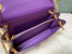 Valentino Stud Sign Shoulder Bag In Purple Nappa Leather