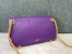 Valentino Stud Sign Shoulder Bag In Purple Nappa Leather