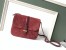 Saint Laurent Monogram All Over Small Satchel In Bordeaux Suede