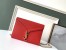 Saint Laurent WOC Cassandra Chain Wallet In Red Leather