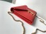 Saint Laurent WOC Cassandra Chain Wallet In Red Leather