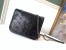 Saint Laurent WOC Niki Chain Wallet In Black Crinkled Leather