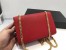 Saint Laurent Small Kate Tassel Bag In Red Grained Leather