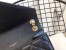 Saint Laurent Medium Envelope Bag In Black Grained Leather