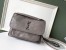 Saint Laurent Medium Niki Bag In Grey Crinkled Leather
