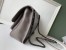 Saint Laurent Medium Niki Bag In Grey Crinkled Leather