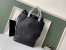 Saint Laurent Teddy Shopping Bag In Black Raffia