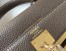 Hermes Kelly 28cm Retourne Bag In Taupe Clemence Leather