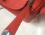 Hermes Lindy 26cm Bag In Red Clemence With PHW