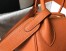 Hermes Orange Clemence Lindy 30cm Bag with GHW