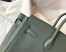 Hermes Birkin 25cm Bag In Vert Amande Clemence Leather