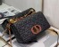 Dior Medium Dioramour Caro Black Bag with Heart Motif