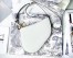 Dior Saddle Trio Pouch With Strap In White Calfskin