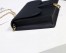 Dior Black Calskin Saddle Chain Clutch