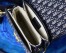 Dior DiorAddict Square Flap Bag In Blue Oblique Canvas