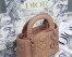 Dior Mini Lady Dior Bag In Blush Ultramatte Calfskin