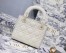 Dior Mini Lady Dior Bag In White Ultramatte Calfskin
