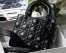 Dior Small Lady Dior My ABCDior Bag In Black Diamon Calfskin