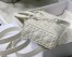 Dior Lady D-Joy Bag In White Calfskin with Diamond Motif