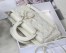 Dior Lady D-Joy Bag In White Calfskin with Diamond Motif