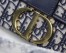 Dior 30 Montaigne Box Bag In Blue Oblique Canvas