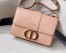 Dior 30 Montaigne Shoulder Bag In Pale Pink Calfskin 