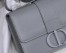 Dior 30 Montaigne Bag In Grey Ultra Matte Grained Calfskin